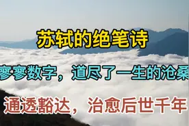 苏轼的绝笔诗，寥寥数字道尽了一生沧桑，通透豁达治愈后世千年！视频封面