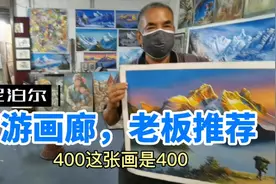 在尼泊尔夜游画廊，老板推荐油画，说自己去过很多国家包括中国视频封面
