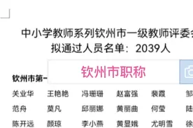 钦州市教师中级职称视频封面