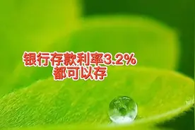 银行存款利率3.2％，期限3年人人都可以存，再不存就没3％以上了视频封面