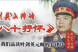 叶帅危难时刻一举粉碎“四人帮”，八十寿诞作七律诗《八十情怀》视频封面