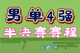 乒乓球全国锦标赛男单四强名单，半决赛赛程
