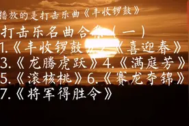 打击乐名曲合集（一）《丰收锣鼓》《喜迎春》《赛龙夺锦》等