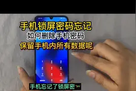手机忘记密码，保资料解锁教程完整版，密码忘记，如何保留数据视频封面
