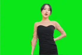 长视频美女绿幕跳舞素材