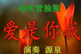 电视剧，一生受你主题曲（爱是你我）电吹管演奏 源泉视频封面