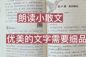 四年级娃朗读小散文，那些优美的文字需要仔细品读视频封面