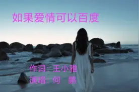 如果爱情可以百度（男声版）视频封面