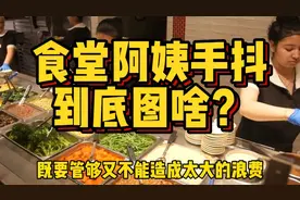 剩菜不能自己吃，食堂也不是自己的，食堂阿姨到底为啥要手抖？视频封面
