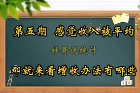 普通人家庭如何增加收入？从统计的角度分析增收办法，来看看吧视频封面
