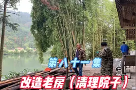 翻修农村房子养老，清理院子里的杂物，小院越来越漂亮了视频封面