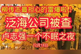 国家对泛海大清算柳传志最担心的事情发生了，国有资产流失。视频封面