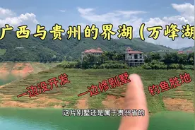 看看广西与贵州的省界万峰湖，两地区别很大！一边有开发一边没有视频封面