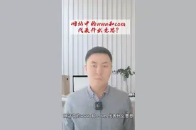 网站中的www和com 代表什么意思？
