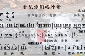 动态有声简谱《看见你们格外亲》(伴奏)-F  #音乐爱好者#党恩不忘视频封面