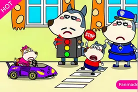 名宇动漫:安全过马路 红灯停绿灯行 交通规则要记牢视频封面