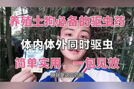 新手养殖土狗！必备的体内外驱虫药！简单实用！一包见效视频封面