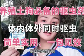 新手养殖土狗！必备的体内外驱虫药！简单实用！一包见效视频封面