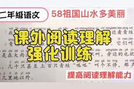 58祖国山水多美丽    二年级阅读理解强化训练题讲解视频封面