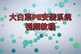 DIY 品牌电脑大白菜U盘重新安装系统视频教程