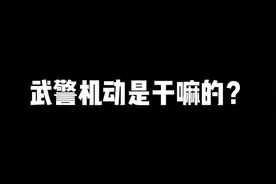 武警机动是干嘛的？视频封面