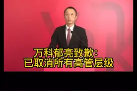 万科郁亮就利润腰斩道歉：取消所有高管层级视频封面