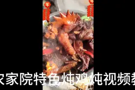 农村大铁锅炖鸡教程来了。视频封面