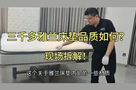 十大品牌雅兰床垫品质如何？三千多雅兰有度床垫拆开看看！有亮点