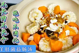 儿童靓汤，能吃不吸收，适合这道羊肚菌益肠汤，保护肠胃助消化视频封面