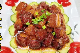 泡皮红烧肉，软糯喷香，猪皮100%起泡有秘诀，这才是真正的虎皮！视频封面