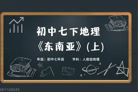 初中七年级下册地理会考同步课本学科知识动画《东南亚》（上）视频封面