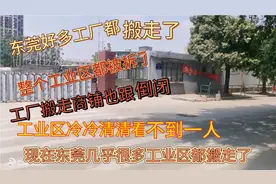 东莞好多工厂搬走了，工业区开始大量拆迁了，街上冷冷清清……视频封面