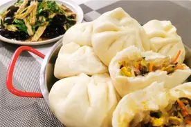 两种素馅包子，豆腐包惊艳我了，味道都不错👍，早晚餐都可以哦。视频封面