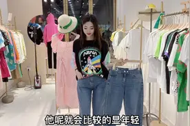 三款个性体恤穿搭，绿色韩版宽松体恤搭配牛仔短裤，时尚减龄！视频封面