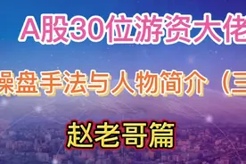 A股30位游资大佬操盘手法与人物简介（三）视频封面