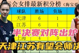 全运会女排最新积分榜和半决赛对阵出炉！天津女排超江苏排名第一视频封面