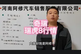 奇瑞瑞虎8车型讲解，奇瑞瑞虎8行情落地车价预算分享视频封面