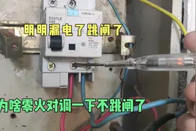 明明漏电跳闸了，为啥零线火线对调一下又不跳闸了，涨知识了视频封面