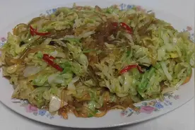 小炒水晶粉家常做法，粉条软糯入味不粘锅，洋白菜清脆爽口超下饭视频封面