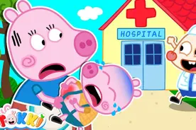 启动漫：小猪生病了 因为吃了太多糖果 以后再也不敢了视频封面