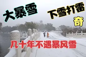 天津迎来几十年不遇的大暴雪，您见过下雪还打雷吗？视频封面