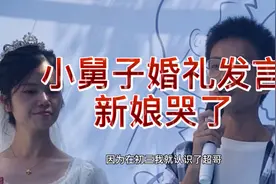 婚礼场上，小舅子发言，新娘哭了，新郎震惊！视频封面