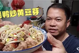 十五块钱烧鸭炒黄豆芽，不一样的配菜不一样风味，烧鸭还是皮好吃视频封面