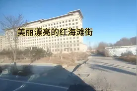 盘锦市大洼区美丽漂亮的红海滩街