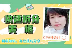 excel小技巧18  财税办公  快速将总表分割成多个独立表格视频封面