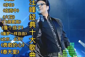 汪峰十首经典歌曲：《光明》《像梦一样自由》《勇敢的心》。视频封面