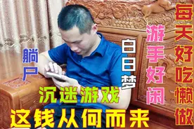 每天只会好吃懒做，沉迷游戏不想打工，这个钱从何而来呢！视频封面