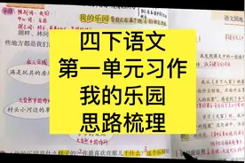 四年级下册语文第一单元习作：我的乐园，思路梳理视频封面