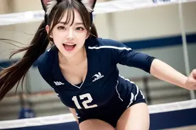 爱运动的女孩最可爱，AI绘画美少女，超越人间的审美视频封面