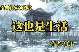 《这也是生活》，作者，鲁迅视频封面